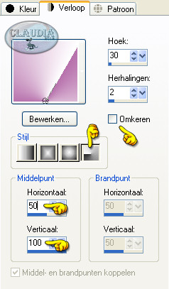 Instellingen Verloop