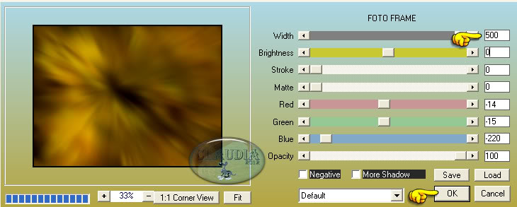 Instellingen filter AAA Frames - Foto Frame