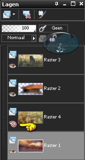 Sluiten van de laag Raster 4