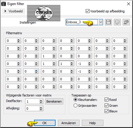 Effecten - Eigen filter - Emboss_3