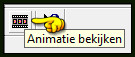 Kijk hoe je animatie loopt door op dit icoontje te klikken