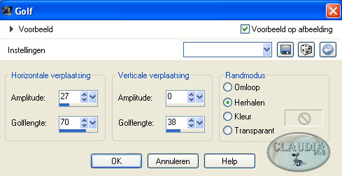 Effecten - Vervormingseffecten - Golf 