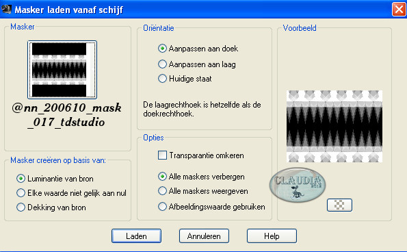 Masker laden vanaf schijf