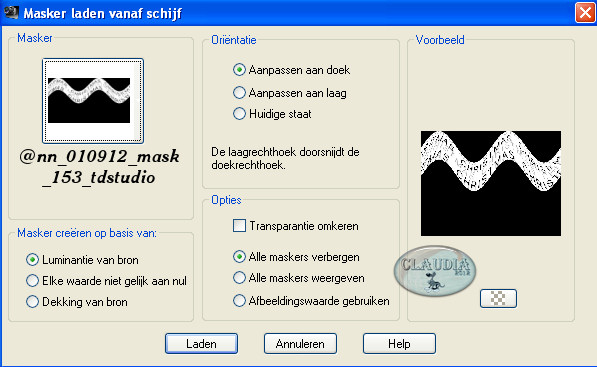 Masker laden vanaf schijf