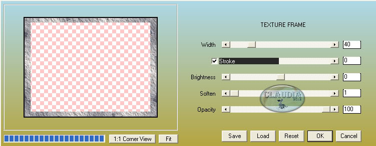 Instellingen filter AAA Frames