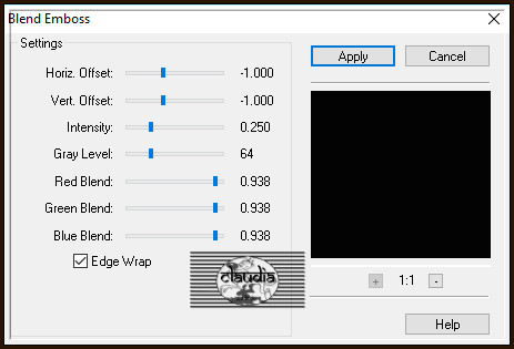 Effecten - Insteekfilters - FM Tile Tools - Blend Emboss 