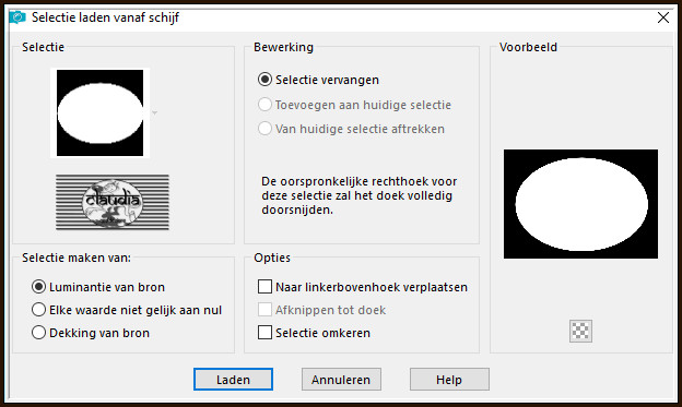 Selecties - Selectie laden/opslaan - Selectie laden vanaf schijf : MarilisFall ColorsSelec