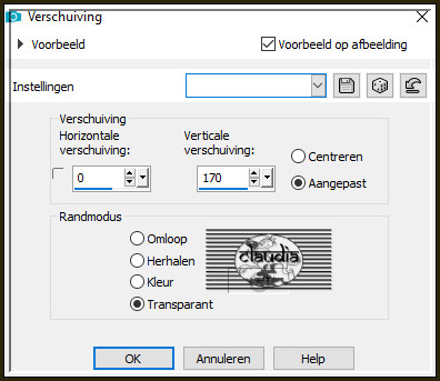 Effecten - Afbeeldingseffecten - Verschuiving