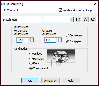 Effecten - Afbeeldingseffecten - Verschuiving