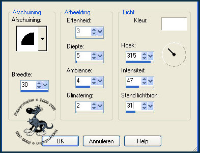 Effecten - 3D-Effecten - Afschuining binnen