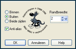 Selecties - Wijzigen - Selectieranden selecteren