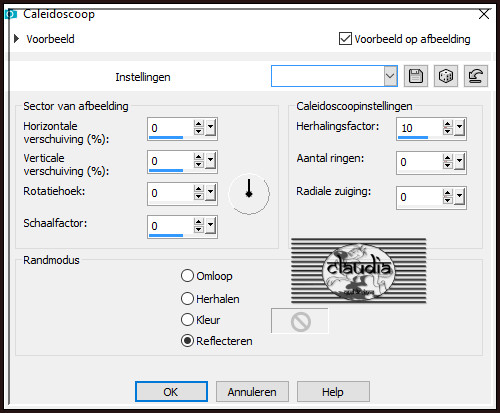 Effecten - Reflectie-effecten - Caleidoscoop