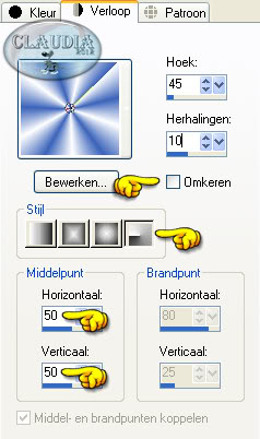 Instellingen Verloop