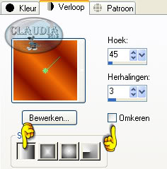 Instellingen voor verloop