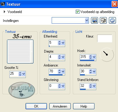Effecten - Textuureffecten - Textuur : 35-cmv