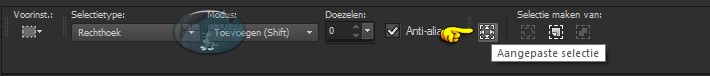 Selectiegereedschap (S) - Aangepast selectie