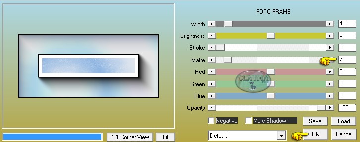 Instellingen filter AAA Frames - Foto Frame