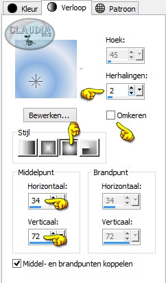 Instellingen Verloop