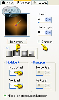 Instellingen Verloop