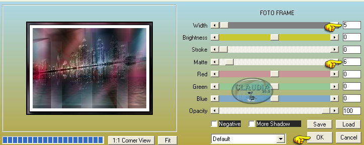 Instellingen filter AAA Frames - Foto Frame