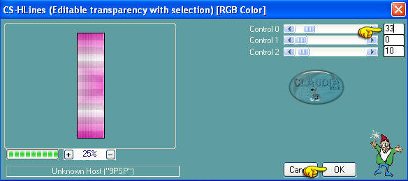 Instellingen filter Carolaine and Sensibility - CS-HLines