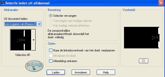Selectie laden uit alfakanaal : Sélection #1