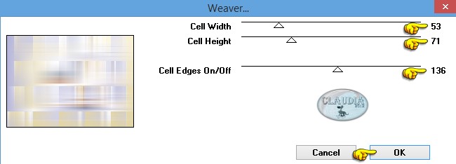 Instellingen filter Toadies - Weaver