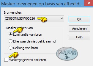 Masker toevoegen op basis van afbeelding : CD8BONUSDW00226