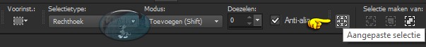 Selectiegereedschap (S) - Aangepaste selectie