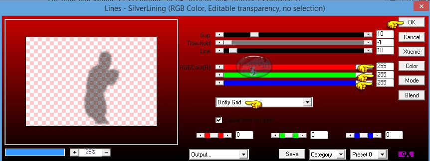 Instellingen filter AP 01 [Innovations] - Lines - SilverLining