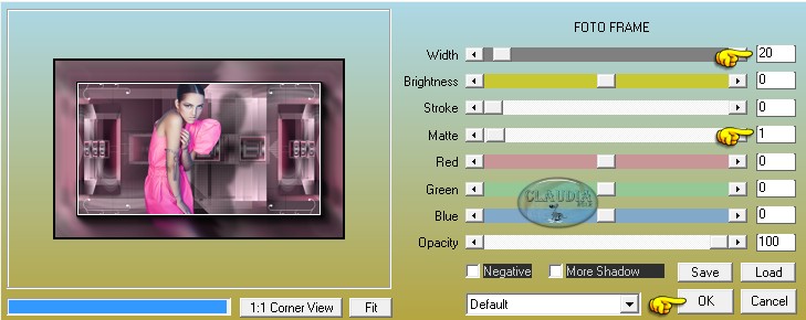 Instellingen filter AAA Frames - Foto Frame