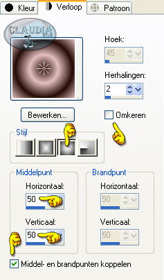 Instellingen Verloop