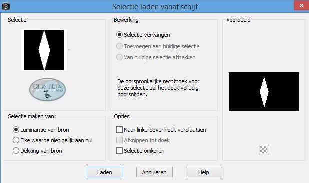 Selectie laden vanaf schijf : maxou605