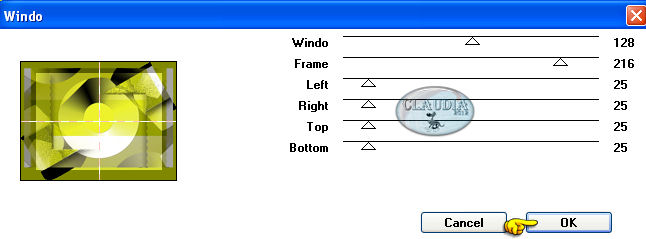 Instellingen filter Mock - Windo