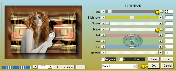 Instellingen filter AAA Frames - Foto Frame