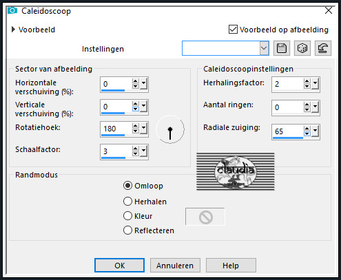 Effecten - Reflectie-effecten - Caleidoscoop