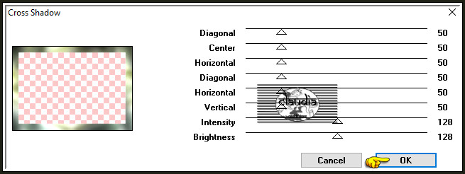 Effecten - Insteekfilters - Graphics Plus - Cross Shadow