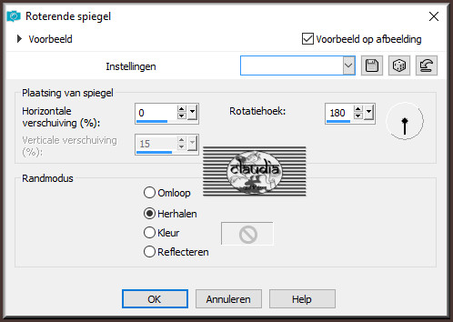 Effecten - Reflectie-effecten - Roterende spiegelen 