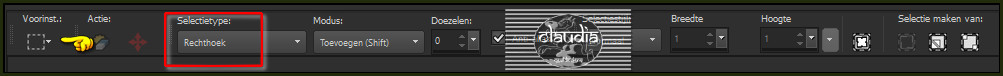 Activeer het Selectiegereedschap (toets S) - Rechthoek