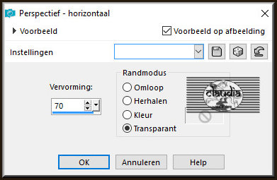 Effecten - Geometrische effecten - Perspectief - horizontaal