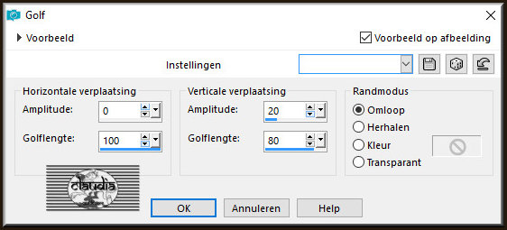 Effecten - Vervormingseffecten - Golf