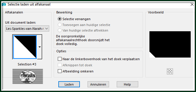 Selecties - Selectie laden/opslaan - Selectie laden uit alfkanaal : Selection #3