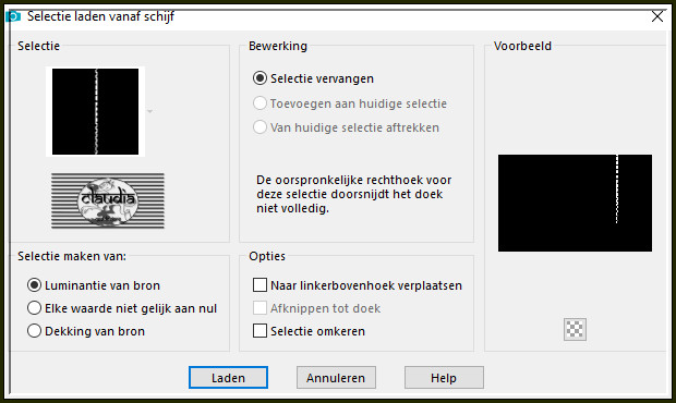 Selecties - Selectie laden/opslaan - Selectie laden vanaf schijf : Narah_Sel3_YourEyes