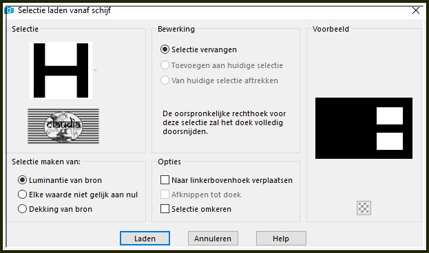 Selecties - Selectie laden/opslaan - Selectie laden vanaf schijf : Narah_Sel2_YourEyes