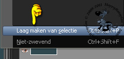 Laag maken van selectie