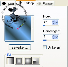 Instellingen voor verloop