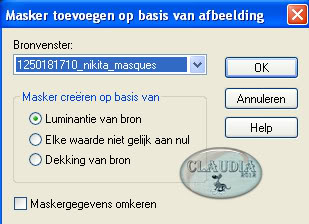 Lagen - Nieuwe maskerlaag - Uit afbeelding