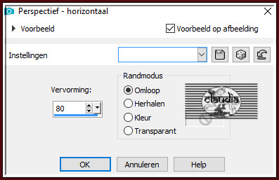 Effecten - Geometrische effecten - Perspectief - horizontaal