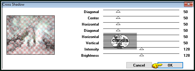 Effecten - Insteekfilters - Graphics Plus - Cross Shadow