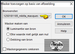 Lagen - Nieuwe maskerlaag - Uit afbeelding :
